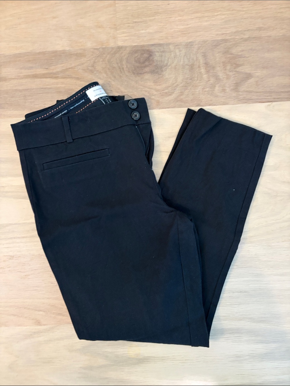 Anthropologie Women’s essential Black Slim Pants, Stretch, 6, Fair